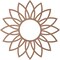 Ekena Millwork Daisy Wood Fretwork Pierced Ceiling Medallion, Wood (Paint Grade), 20"OD x 7"ID x 3/8"T CMWP20X20X0375DAMF - alternate 2